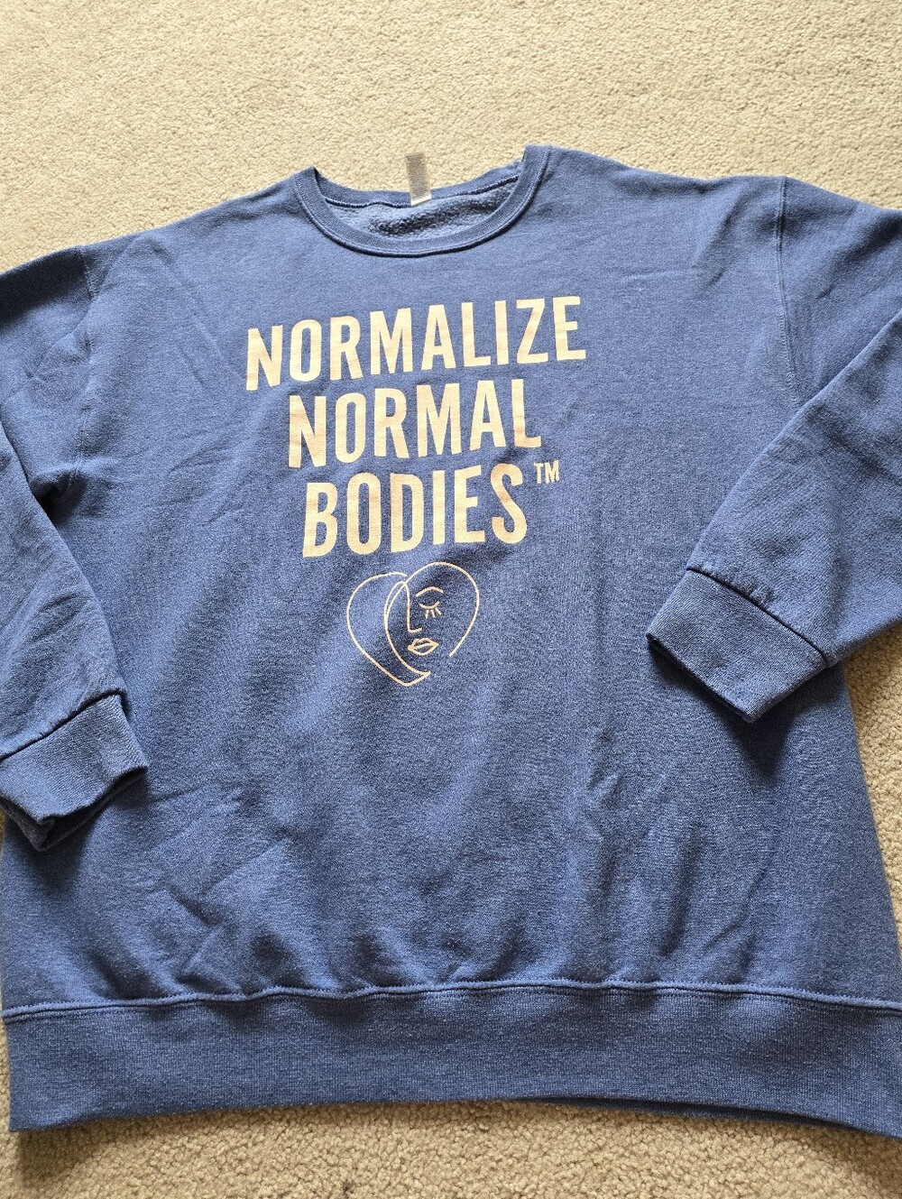 NORMALIZE NORMAL BODIES Womens Oversized Sweatshirt Large XL